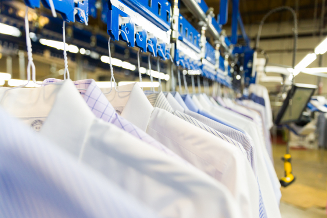 cleaning facility hanged items